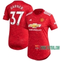 7-Futbol: Nuevas Primera Camisetas Manchester United James Garner #37 Mujer 2020-2021