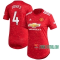 7-Futbol: La Nueva Primera Camisetas Manchester United Phil Jones #4 Mujer 2020-2021