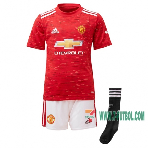 7-Futbol: Nuevas Primera Camiseta Manchester United Niño 2020-2021 Personalizadas
