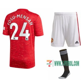 7-Futbol: Las Nuevas Primera Camiseta Manchester United Timothy Fosu-Mensah #24 Niño 2020-2021