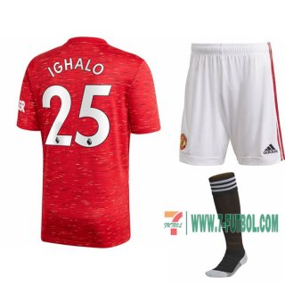 7-Futbol: Compras Nueva Primera Camiseta Manchester United Odion Ighalo #25 Niño 2020-2021
