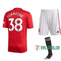 7-Futbol: Nuevas Primera Camiseta Manchester United Axel Tuanzebe #38 Niño 2020-2021
