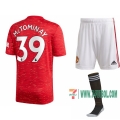 7-Futbol: Las Nuevas Primera Camiseta Manchester United Scott Mctominay #39 Niño 2020-2021