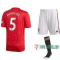 7-Futbol: Nuevas Primera Camiseta Manchester United Harry Maguire #5 Niño 2020-2021