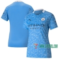7-Futbol: La Nueva Primera Camisetas Manchester City Mujer 2020-2021 Personalizadas