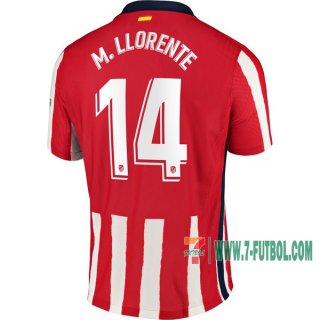 7-Futbol: Las Nuevas Primera Camisetas Atletico De Madrid M. Llorente #14 Mujer 2020-2021