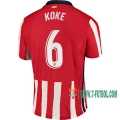 7-Futbol: Las Nuevas Primera Camisetas Atletico De Madrid Koke #6 Mujer 2020-2021