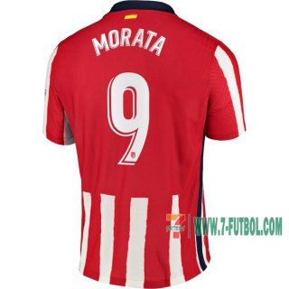 7-Futbol: Nuevas Primera Camisetas Atletico De Madrid Morata #9 Mujer 2020-2021