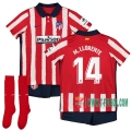 7-Futbol: La Nueva Primera Camiseta Atletico De Madrid M. Llorente #14 Niño 2020-2021