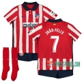 7-Futbol: Nuevas Primera Camiseta Atletico De Madrid João Félix #7 Niño 2020-2021