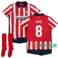7-Futbol: Las Nuevas Primera Camiseta Atletico De Madrid Saúl #8 Niño 2020-2021