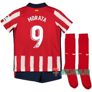 7-Futbol: Compras Nueva Primera Camiseta Atletico De Madrid Morata #9 Niño 2020-2021