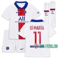 7-Futbol: La Nueva Segunda Camiseta Psg Paris Saint Germain Di María #11 Niño 2020-2021
