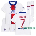 7-Futbol: Nuevas Segunda Camiseta Psg Paris Saint Germain Mbappé #7 Niño 2020-2021