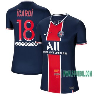 7-Futbol: Compras Nueva Primera Camisetas Psg Paris Saint Germain Neymar Icardi #18 Mujer 2020-2021