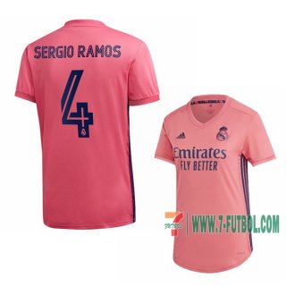 7-Futbol: Las Nuevas Segunda Camisetas Real Madrid Sergio Ramos #4 Mujer 2020-2021