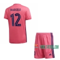 7-Futbol: La Nueva Segunda Camiseta Real Madrid Marcelo Vieira Da Silva #12 Niño 2020-2021