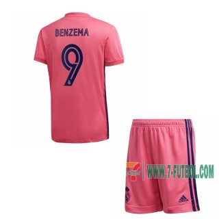 7-Futbol: Compras Nueva Segunda Camiseta Real Madrid Karim Benzema #9 Niño 2020-2021