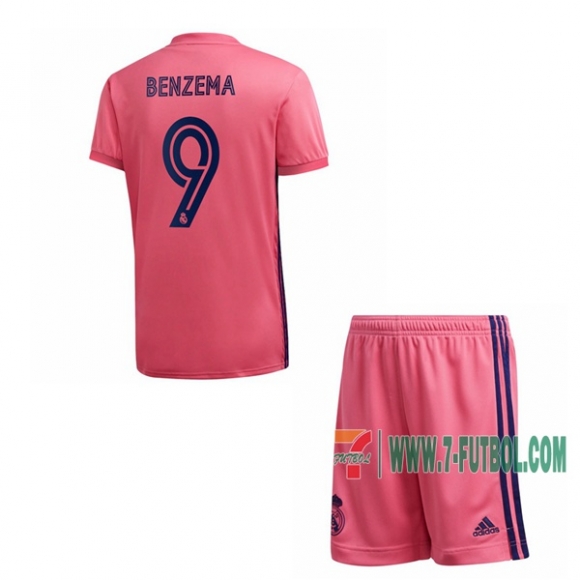 7-Futbol: Compras Nueva Segunda Camiseta Real Madrid Karim Benzema #9 Niño 2020-2021