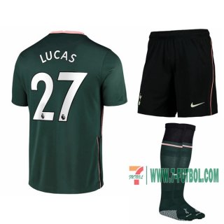 7-Futbol: Nuevas Segunda Camiseta Tottenham Hotspur David Lucas #27 Niño 2020-2021