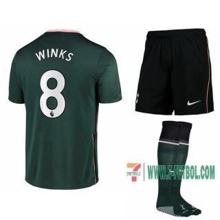 7-Futbol: Compras Nueva Segunda Camiseta Tottenham Hotspur David Winks #8 Niño 2020-2021