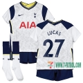 7-Futbol: La Nueva Primera Camiseta Tottenham Hotspur David Lucas #27 Niño 2020-2021