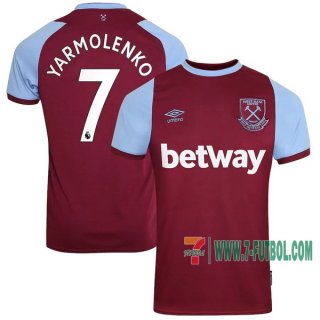 7-Futbol: Las Nuevas Primera Camiseta Del West Ham United Yarmolenko #7 2020-2021