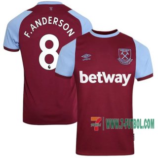 7-Futbol: La Nueva Primera Camiseta Del West Ham United F.Anderson #8 2020-2021