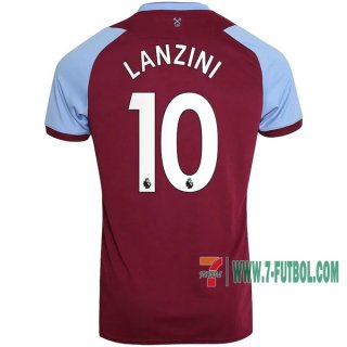 7-Futbol: Compras Nueva Primera Camiseta West Ham United Lanzini #10 Niño 2020-2021