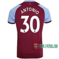 7-Futbol: La Nueva Primera Camiseta West Ham United Antonio #30 Niño 2020-2021