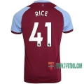7-Futbol: Nuevas Primera Camiseta West Ham United Rice #41 Niño 2020-2021