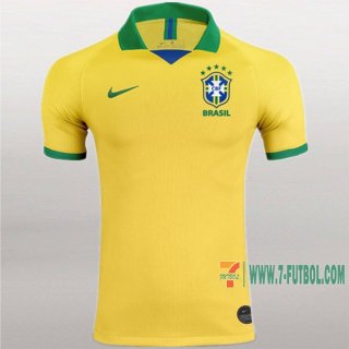 7-Futbol: Primera Camisetas De Futbol Brasil Hombre Personalizadas 2019/2020