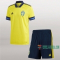 7-Futbol: Primera Camiseta Suecia Niño Personalizada Eurocopa 2020/2021