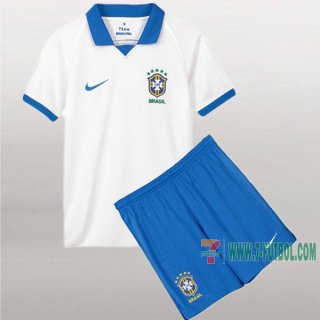 7-Futbol: Segunda Camiseta Brasil Niño Personalizadas 2019/2020