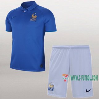 7-Futbol: Camiseta Francia Niño Conmemorativa 100 Eme Personalizada Eurocopa 2020/2021