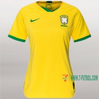 7-Futbol: Primera Camisetas Brasil Mujer Personalizadas 2019/2020