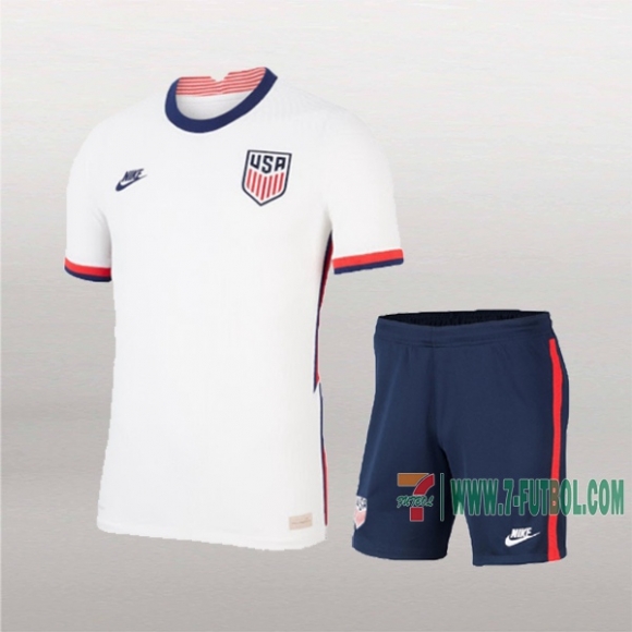 7-Futbol: Segunda Camiseta Estados Unidos Niño Personalizadas 2020/2021