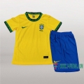 7-Futbol: Primera Camiseta Brasil Niño Personalizadas 2020/2021
