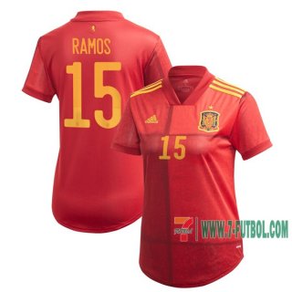 7-Futbol: Las Nuevas Primera Camisetas Espana Ramos #15 Femenino Eurocopa 2020-2021