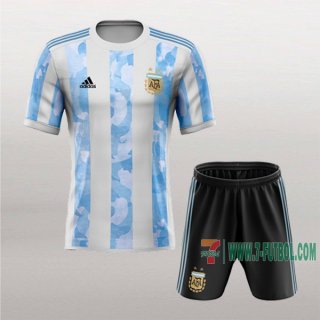 7-Futbol: Primera Camiseta Argentina Niño Personalizada 2020/2021