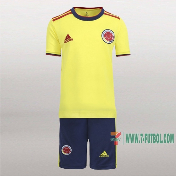 7-Futbol: Primera Camiseta Colombia Niño Personalizadas 2020/2021