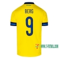 7-Futbol: Las Nuevas Primera Camisetas De Futbol Suecia Berg #9 Hombre Eurocopa 2020-2021