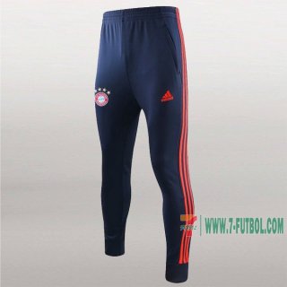 7-Futbol: La Nueva Pantalon Largo Entrenamiento Futbol Bayern Munich Azul Naranja 2019 2020