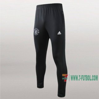 7-Futbol: La Nueva Pantalon Largo Entrenamiento Futbol Manchester United Negra Blancas 2019 2020