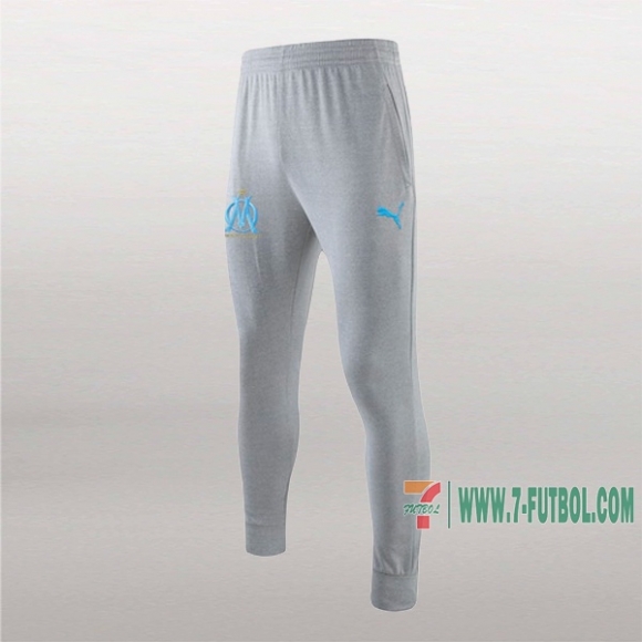 7-Futbol: La Nueva Pantalon Largo Entrenamiento Futbol Olympique De Marsella Gris 2019 2020