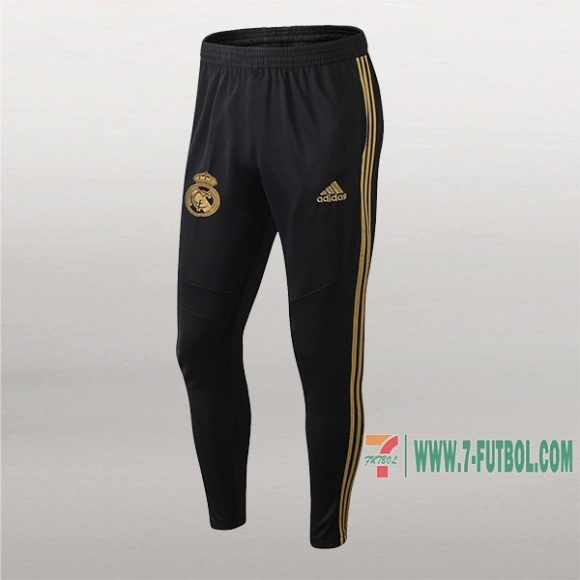 7-Futbol: La Nueva Pantalon Largo Entrenamiento Futbol Real Madrid Negra/Amarilla 2019 2020