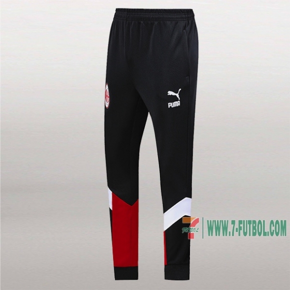 7-Futbol: La Nueva Pantalon Largo Entrenamiento Futbol Ac Milan Negra Roja 2019 2020