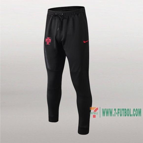 7-Futbol: La Nueva Pantalon Largo Entrenamiento Futbol Portugal Negra 2019 2020