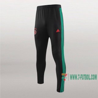 7-Futbol: La Nueva Pantalon Largo Entrenamiento Futbol Ajax Amsterdam Negra/Verde 2019 2020