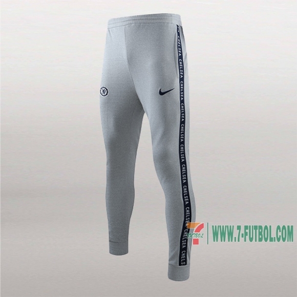 7-Futbol: La Nueva Pantalon Largo Entrenamiento Futbol Chelsea Gris 2019 2020